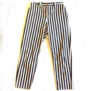 💎Classic BLDWN Baguette black and ivory striped ankle pants